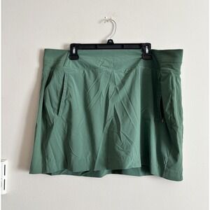 Athleta Brooklyn Skort Plus Size 22 Green Stretch Athleisure Casual *Flaw READ